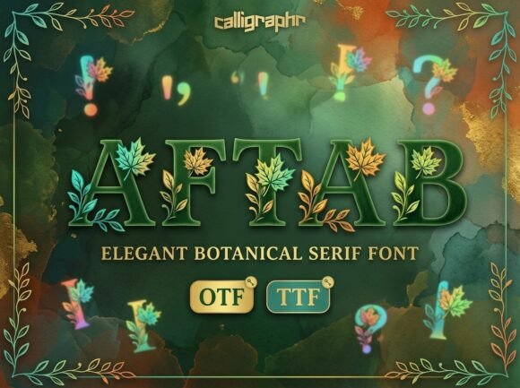 Aftab: A Serif Font with Autumn's Rustic Charm
