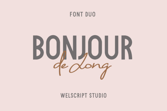 Bonjour De Jong: The Modern Font Duo for Every Creative Project