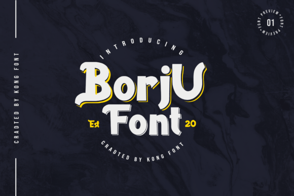 Borju: The Modern Display Font for Crafters and Designers