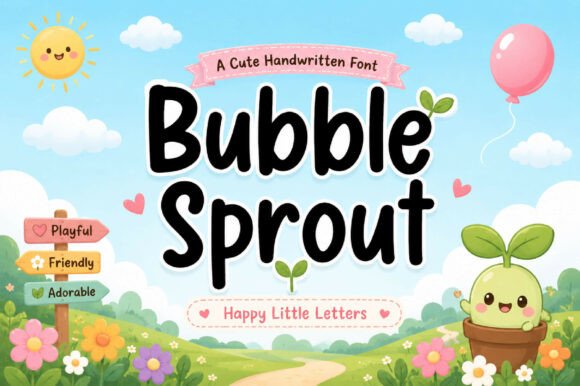 Bubble Sprout: The Handwritten Font with a Friendly Face