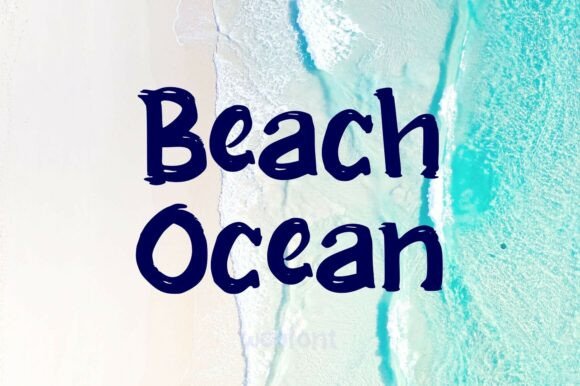 Capture the Coastline: The Beach Ocean Script Font