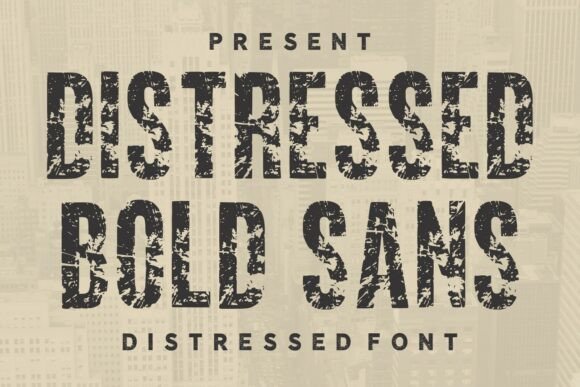 Distressed Bold Sans: The Rugged Typeface for Impactful Design