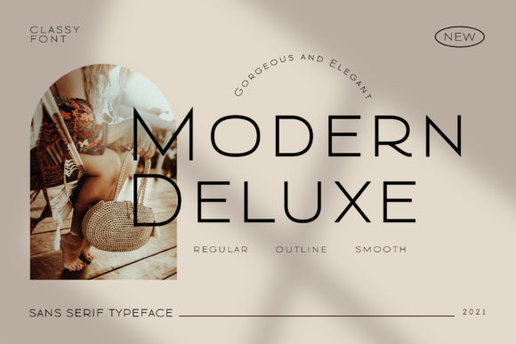 Modern Deluxe: A Font That Balances Clean Lines with Character
