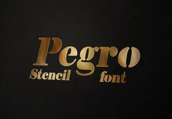 Pegro Stencil: A Modern Serif with a Bold Edge