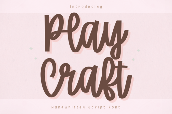 Play Craft Font: A Handwritten Script for Creative Projects