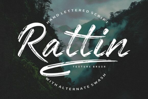 Rattin: The Raw, Textured Brush Script for Bold Projects