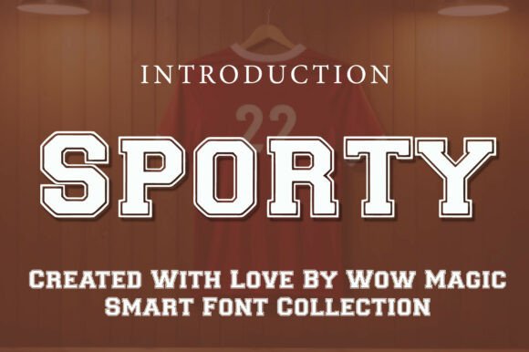 Sporty Font: Bold Varsity Style for Athletic Branding