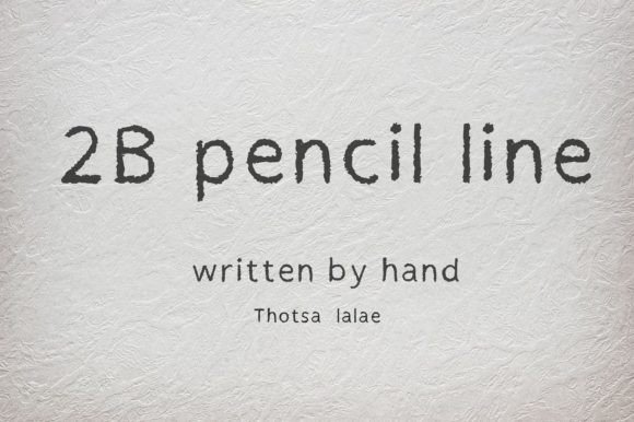 The Unpolished Charm of the 2B Pencil Line Font