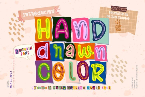 Unleashing Playful Energy with the Hand Drawn Color Typeface